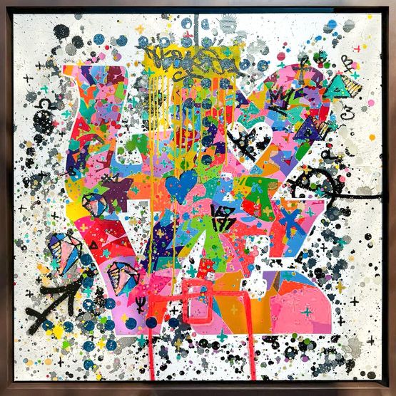 UN AMOUR INCONDITIONNEL UNCONDITIONAL LOVE by Cyril Kongo contemporary artwork Painting