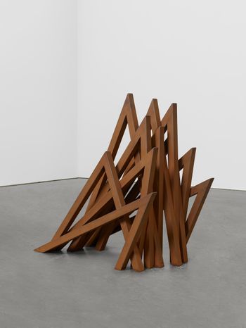 11 Uneven Acute Angles by Bernar Venet contemporary artwork sculpture