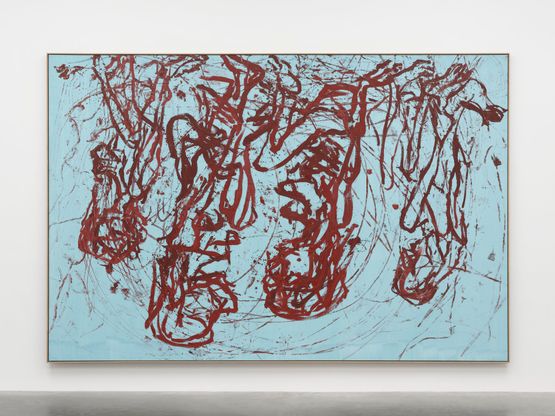 Sie tragen keine Socken - Cobra Zeit Theyre Not Wearing Socks - Cobra Time by Georg Baselitz contemporary artwork Painting