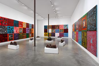 Contemporary art exhibition Yayoi Kusama I Want Your Tears to Flow with the Words I Wrote at Victoria Miro Wharf Road London United Kingdom