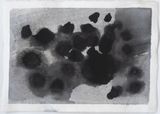 Drip drawing Water lilies IV by Leonardo Anker Vandal contemporary artwork drawing painting works on paper