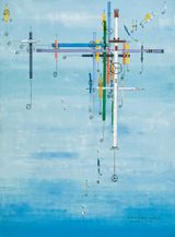 Double negation of family resemblances. Homage to Wittgenstein by Edwin Tanner contemporary artwork painting