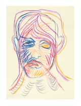 Face and Mask 06 by Carlos Amorales contemporary artwork drawing works on paper