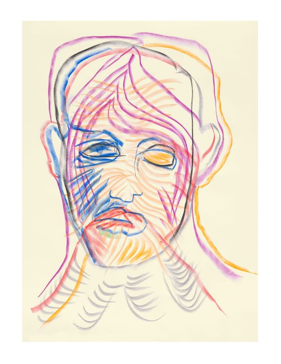 Face and Mask 06 by Carlos Amorales contemporary artwork Works on Paper