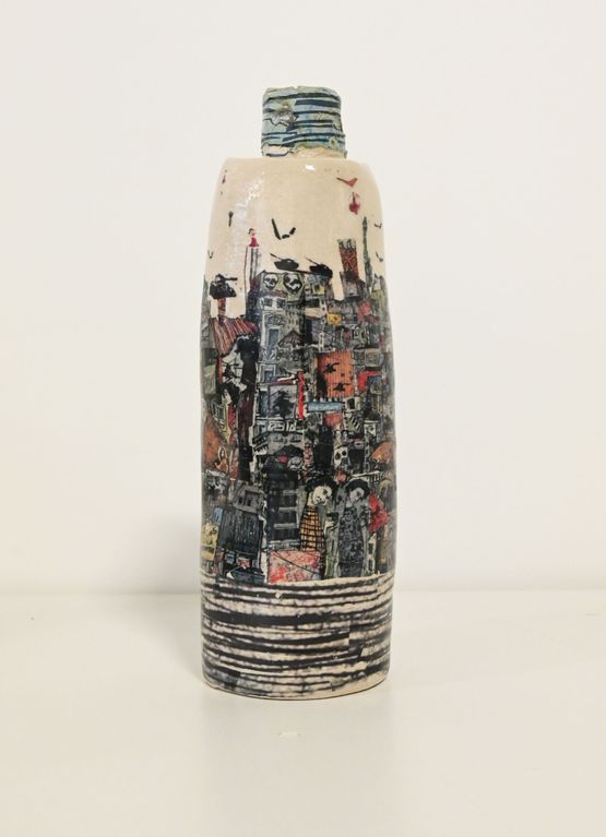 Bottle with a Hole by Zena Assi contemporary artwork Sculpture
