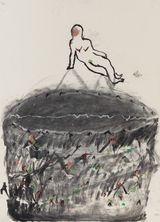 Pythia by Zhang Meng contemporary artwork drawing works on paper