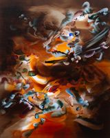 Mind under Mountain by Grace Wright contemporary artwork painting works on paper
