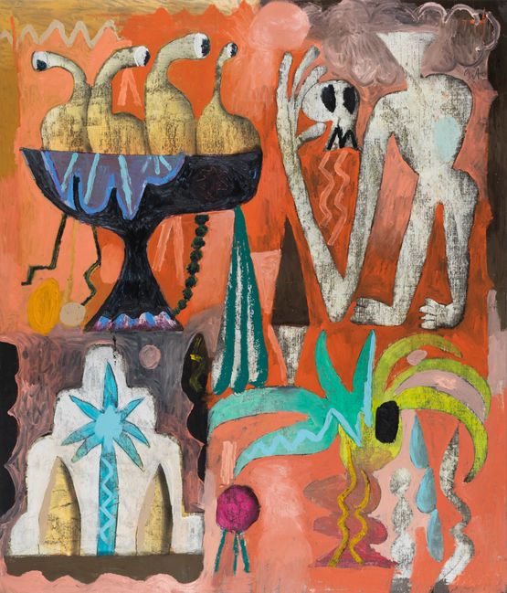 Four places by Jozsef Csato contemporary artwork Painting
