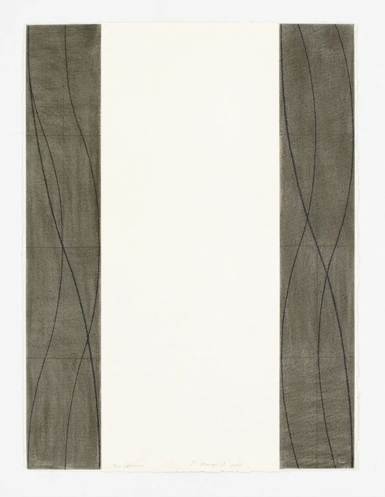 Two Columns by Robert Mangold contemporary artwork Painting