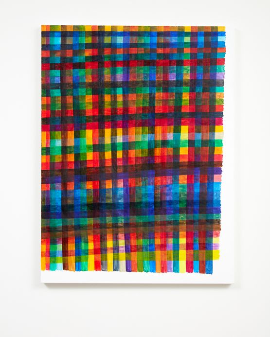 Lines Transparent Colours Colour Chart by Renee Cosgrave contemporary artwork Painting