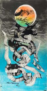Sustaining the Beauty of Eternal Life with Thoughts by Chu Ko contemporary artwork painting works on paper