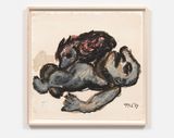 Man and Animal no.1 by Karel Appel contemporary artwork drawing