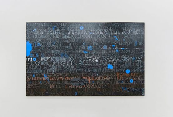 After New Zealand the second version by Shane Cotton contemporary artwork Painting