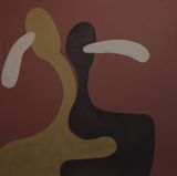 Blackened Crimson by Lulama Wolf contemporary artwork painting
