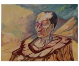 The observer by Prabhakar Pachpute contemporary artwork painting