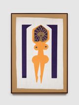 Girl with Curly Hair by Anwar Jalal Shemza contemporary artwork print