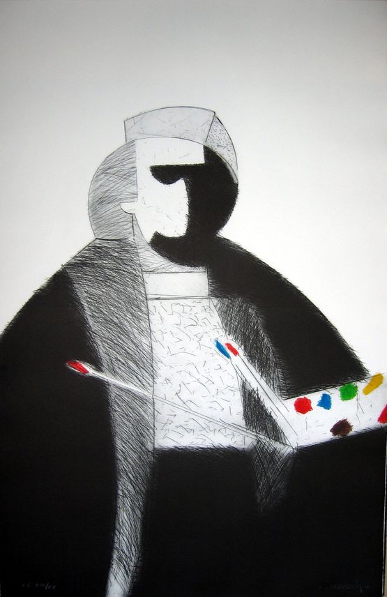 Rembrandt I by Manolo Valdes contemporary artwork Print