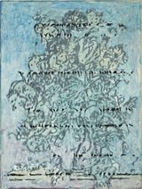 Blumen machen auch keinen Sinn Blumenbild by Heribert Ottersbach contemporary artwork painting works on paper
