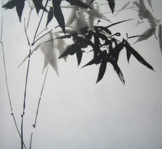 Bamboo by Zhou Tiehai contemporary artwork Painting