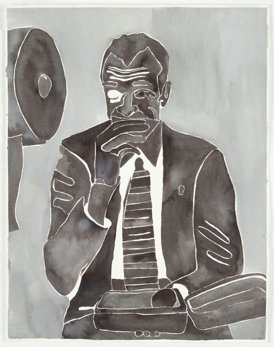 Lunch Alone Mr. Groff by Bianca Kennedy contemporary artwork Painting