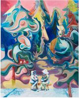 A conversation about Spring by Guo Hongwei contemporary artwork painting works on paper