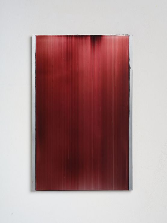 Slider - red purple 2 by Noel Ivanoff contemporary artwork Painting