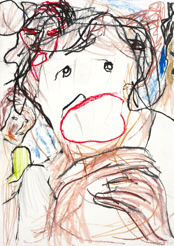 Care by Pelagie Gbaguidi contemporary artwork Works on Paper