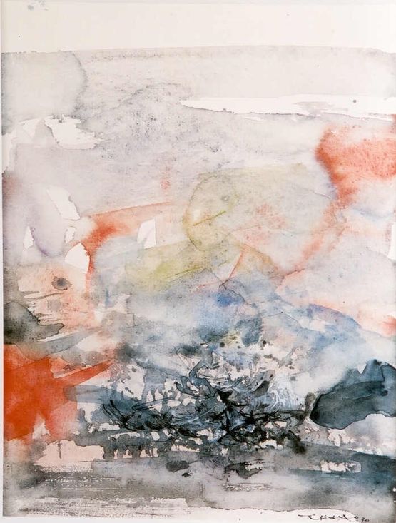 Untitled Watercolour by Zao Wou-Ki contemporary artwork Works on Paper