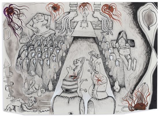 Durbar by Hardeep Pandhal contemporary artwork Painting