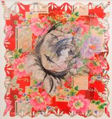 Oops by Hou Chunming contemporary artwork painting textile