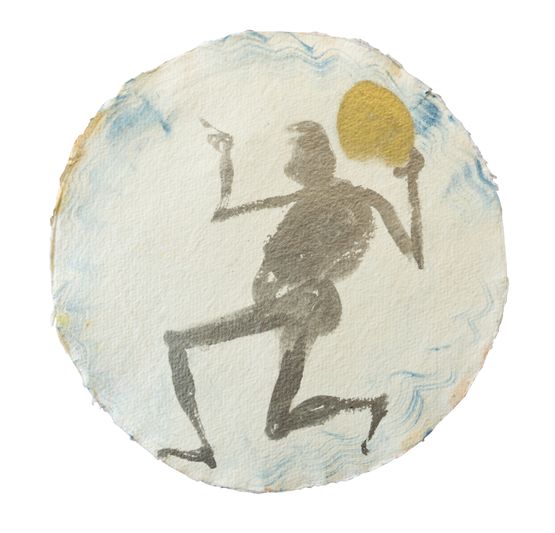 Running Trophy by Francis Upritchard contemporary artwork Works on Paper