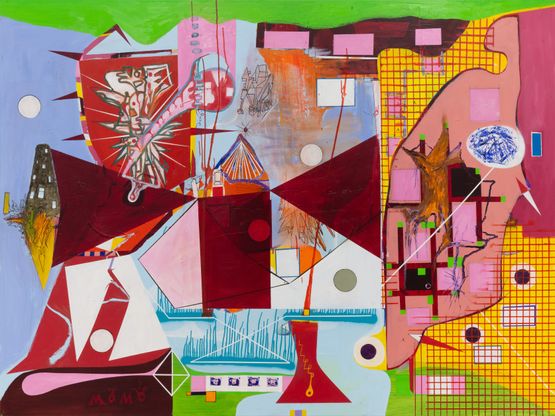 The Succession by Gareth Sansom contemporary artwork Painting