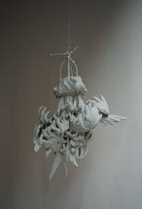 gravitational-chandelier by He Yusen contemporary artwork sculpture