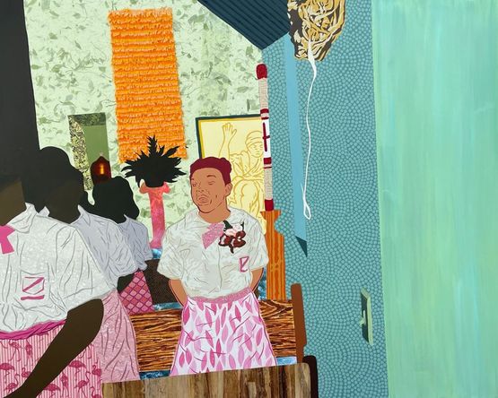 Good Christian Girl by Cydne Jasmin Coleby contemporary artwork Painting
