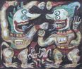 Pengadu Domba by Heri Dono contemporary artwork Works on Paper