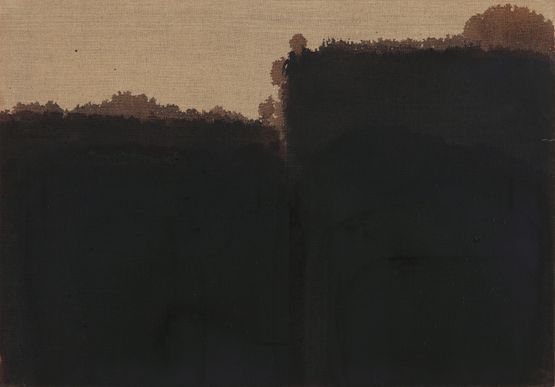 Burnt Umber  Ultramarine by Yun Hyong-Keun contemporary artwork Painting
