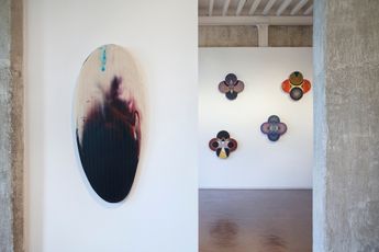 Contemporary art exhibition Mahirwan Mamtani at home in the universe at Jhaveri Contemporary Mumbai India