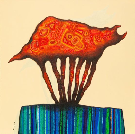 Heroism by Nihad Al-Turk contemporary artwork Painting