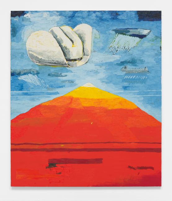 Sombrero and red mountain by Ken Taylor contemporary artwork Painting