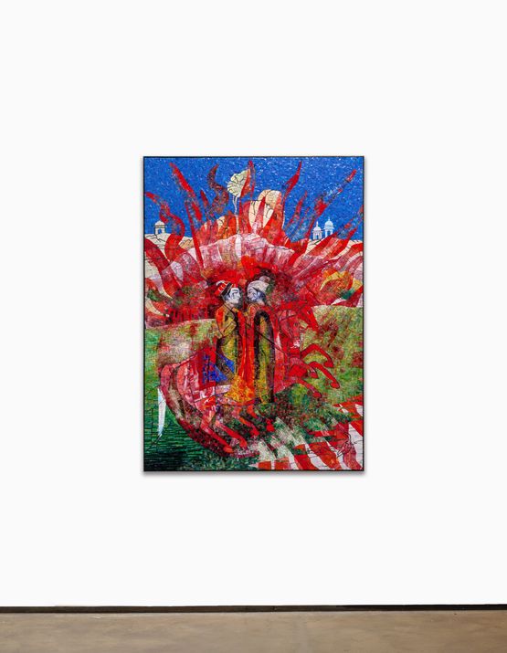 Red Lotus by Shahzia Sikander contemporary artwork Sculpture