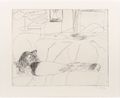 Richard in Bed My dearest dust by Chantal Joffe contemporary artwork Print