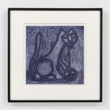 Cat with string ball by Nicole Eisenman contemporary artwork print