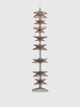 Untitled S.040 Hanging Eight-and-a-Half Open Hyperbolic Shapes that Penetrate Each Other by Ruth Asawa contemporary artwork sculpture