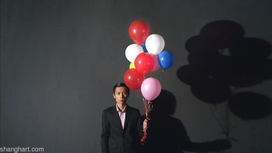 Colorful Balloons by Zhu Jia contemporary artwork Moving Image