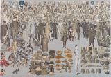 Larousse.  Sears Roebuck. Collections. Mickey Mouse Dolls Teddy Bears Hats Seashells Jelly Moulds  Tea Pots by Peter Blake contemporary artwork print works on paper