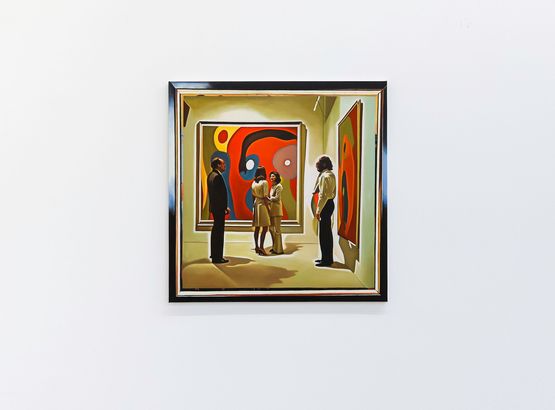 The Collector vernissage by Diena Georgetti contemporary artwork Painting