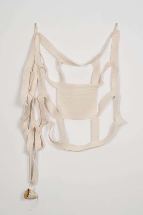 Hanging bone by Eugenio Espinoza contemporary artwork Sculpture