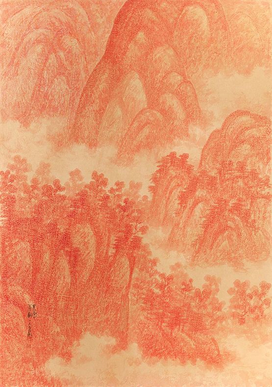 Landscapes by Huh Dal Jae contemporary artwork Works on Paper