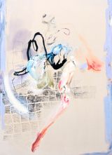 Slip by Araminta Blue contemporary artwork painting works on paper