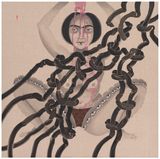 Torshi and eyes by Hayv Kahraman contemporary artwork painting works on paper
